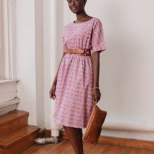 Roo Elastic Waist Dress - Pink Diamond - Image 2