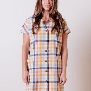 Renee Dress - Multi Gingham - Image 3