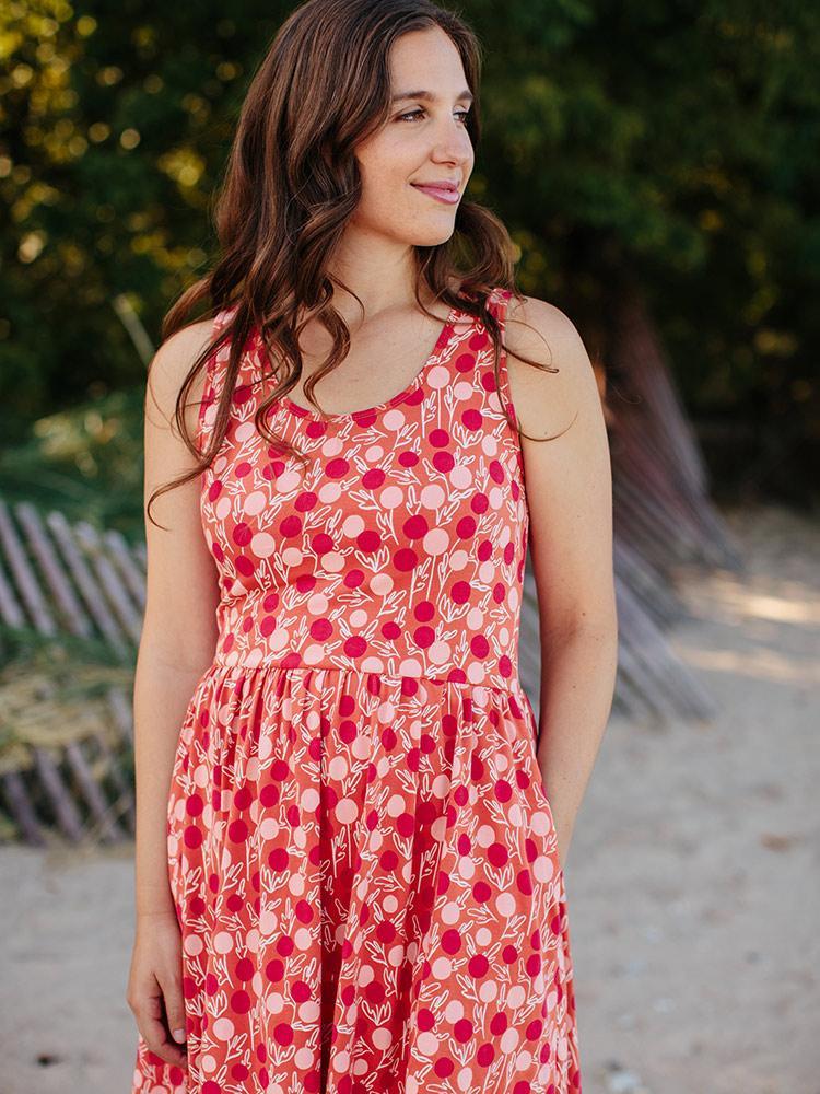 Summer Sonnet Dress - Peach - Image 3