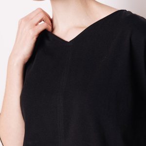 James Drop Sleeve Top - Black - Image 3