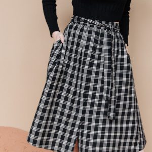 Laci Skirt - Black Plaid - Image 4