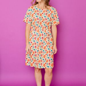 Aimee Dress - Purple Collage - Image 3