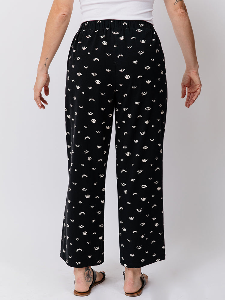 Fae Wide Leg Pant - Onyx Eyes - 图片 3
