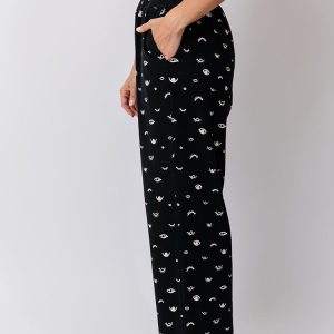 Fae Wide Leg Pant - Onyx Eyes - 图片 2