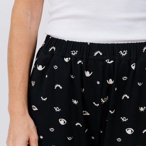 Fae Wide Leg Pant - Onyx Eyes - 图片 4