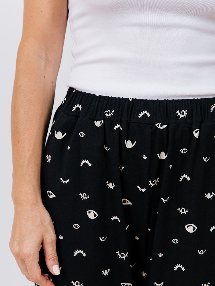 Fae Wide Leg Pant - Onyx Eyes - 图片 4