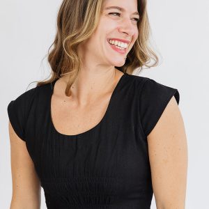 Artsy Traveler Dress - Black Denim - Image 7