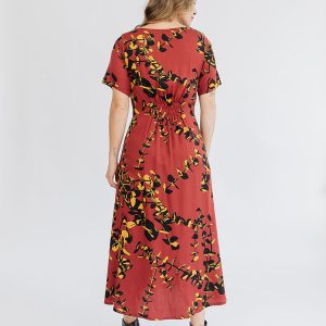 Artsy Traveler Midi Dress - Eucalyptus Spice - Image 6
