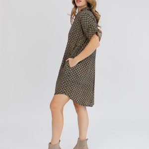 Chennai Mini Dress - Blue Check - Image 1
