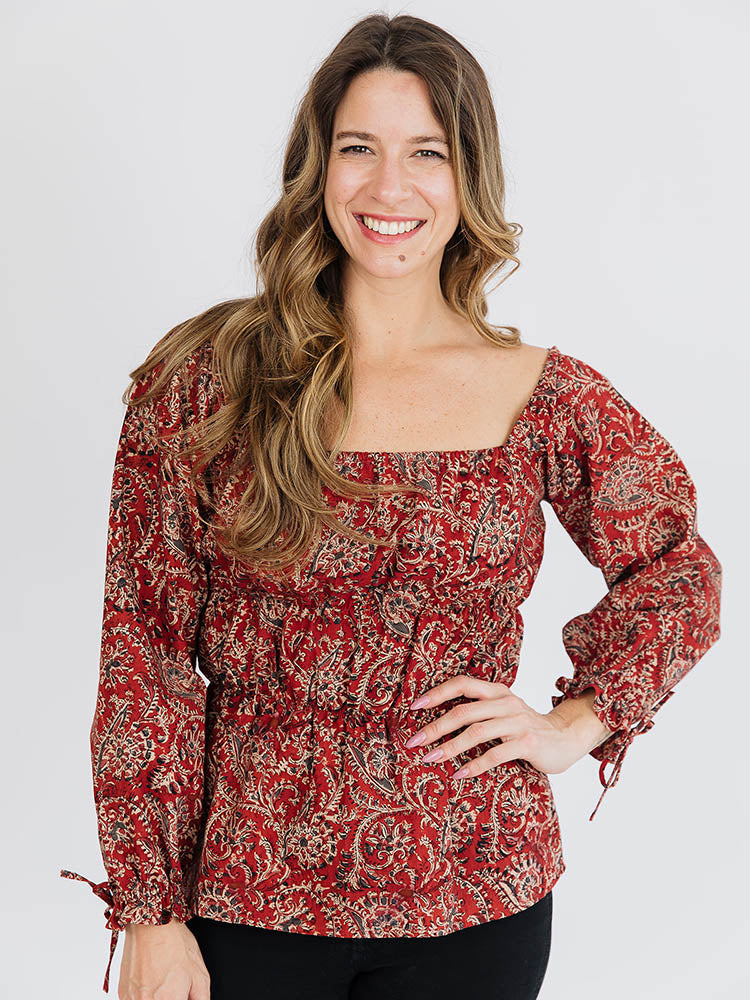 Jules Top - Red - Image 1