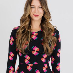 Mumbai Maxi Dress  - Memphis Shapes Black - Image 3