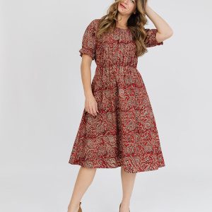 Santo Dress - Red - Image 1