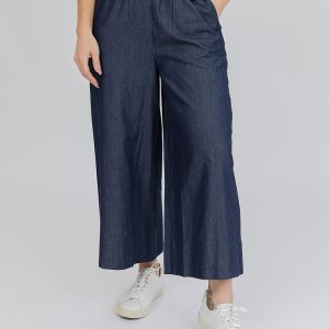 Cropped Rosie Pant - Blue Denim - 图片 1