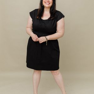 Artsy Traveler Plus Size Dress - Black Denim - Image 1