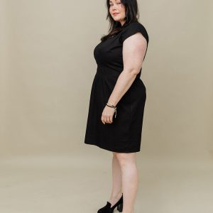 Artsy Traveler Plus Size Dress - Black Denim - Image 4