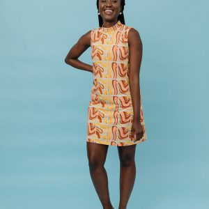 Eve Sleeveless Dress - Sedona Stripe - Image 1