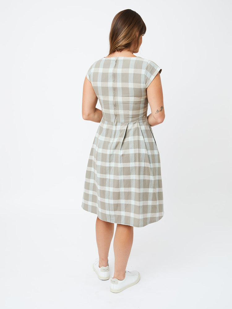 Devonshire Dress - Sterling Plaid - 图片 5