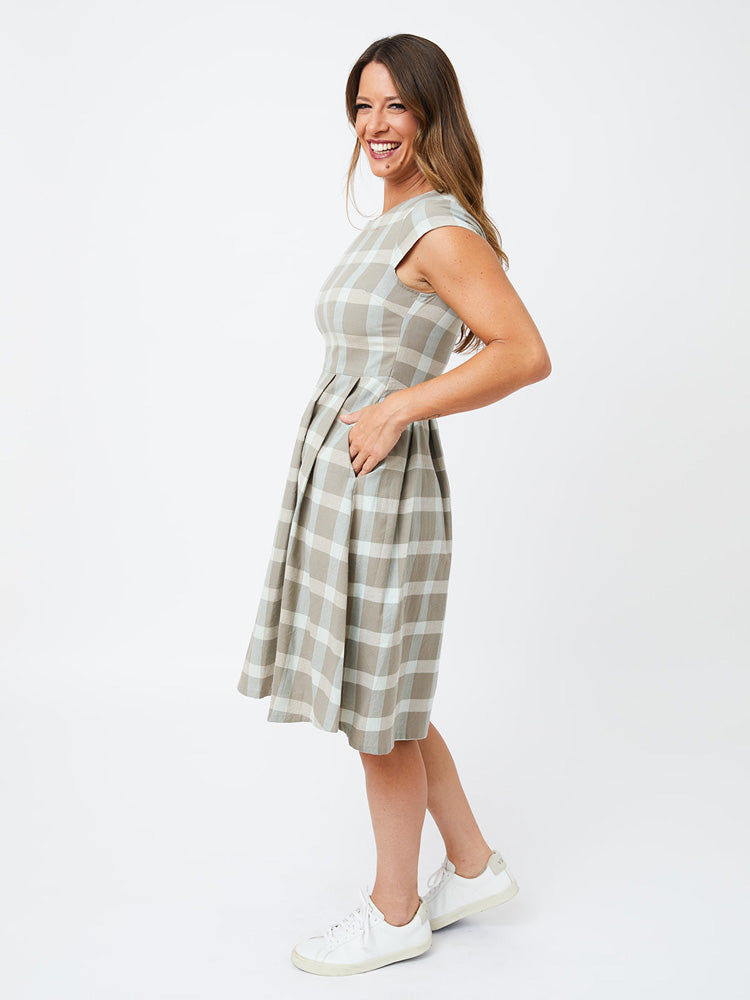 Devonshire Dress - Sterling Plaid - 图片 7