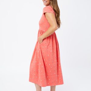 Logan Midi Dress - Badminton Melon - Image 3