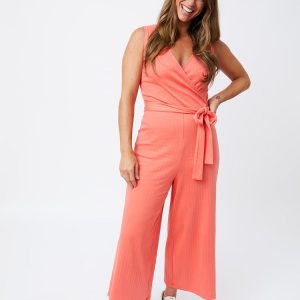 Rita Jumpsuit - Melon Rib Knit - Image 3