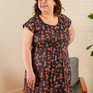 Artsy Traveler Plus Size Dress - Botanical Dusk - Image 2