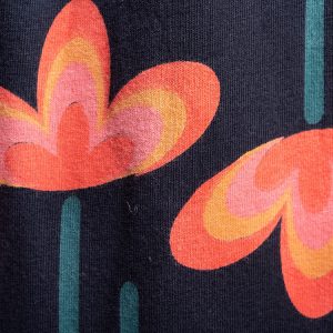 Callie 3/4 Sleeve Wrap Dress - Mod Daisy Poppy - Image 6