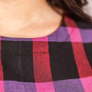 Devonshire Dress - Ultra Violet Plaid - 图片 4