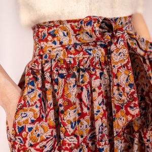 Nahla Midi Skirt - Ruby Floral - Image 2