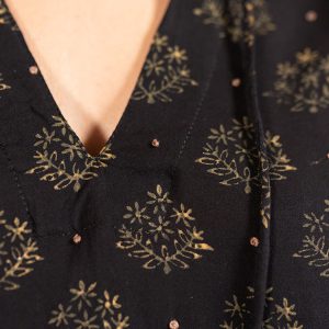 Sohla Mini Dress - Floral Stamp Black - Image 6