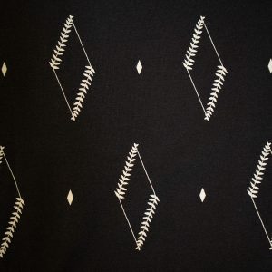 Fold Over Bootcut Pant - Diamond Vine Black - 图片 3