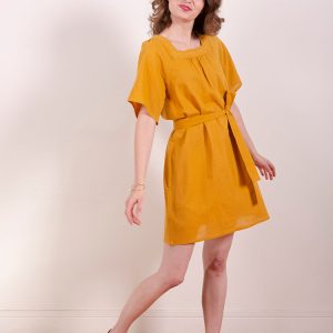 Alexis Mini Dress - Turmeric - Image 2