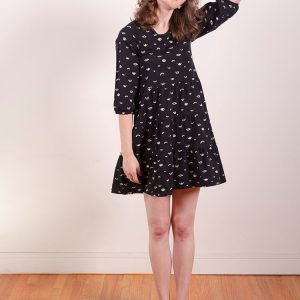Bellini Long Sleeve Dress - Onyx Eyes - Image 4