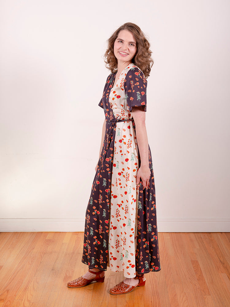 Brea Wrap Dress - Botanical Mix - Image 3