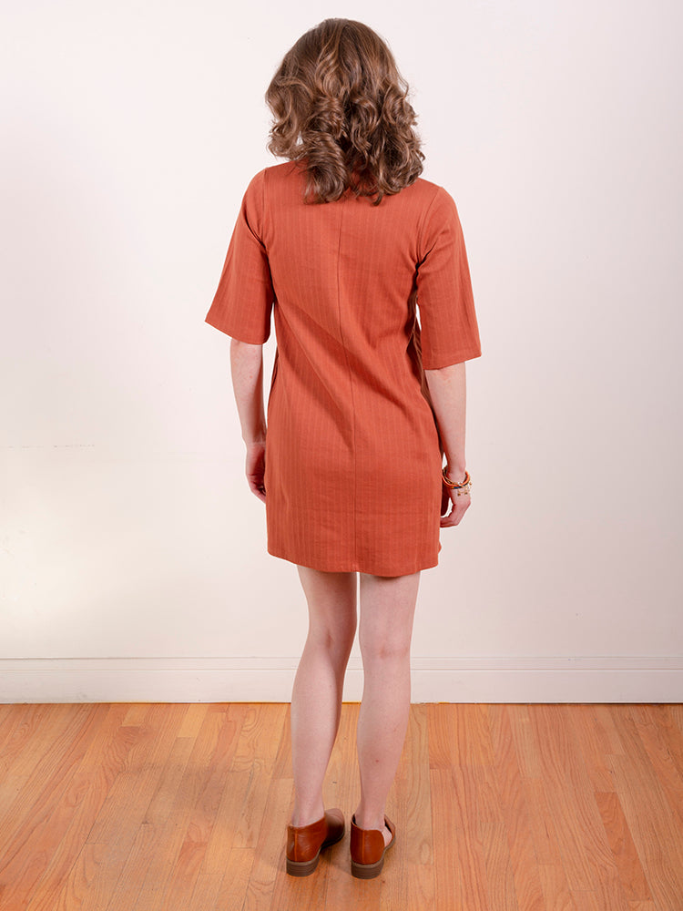 Eve Dress - Sandstone Rib Knit - 图片 3