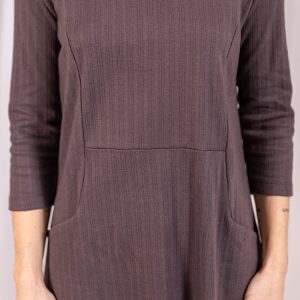 Sweet Seams Dress - Shale Rib Knit - Image 3
