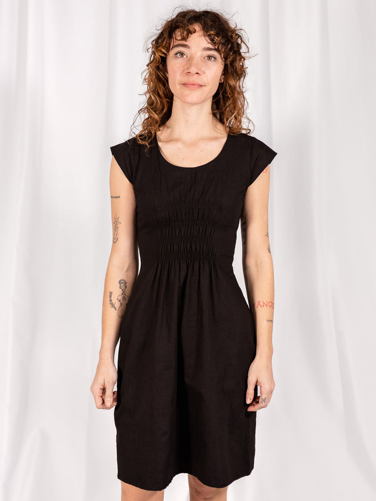 Artsy Traveler Dress - Black Denim - Image 2