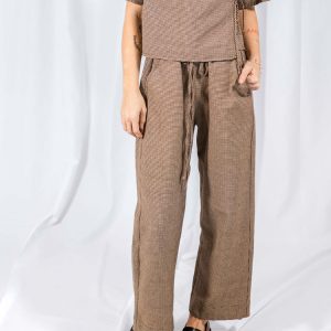 Emmy Drawstring Pant - Houndstooth - 图片 5