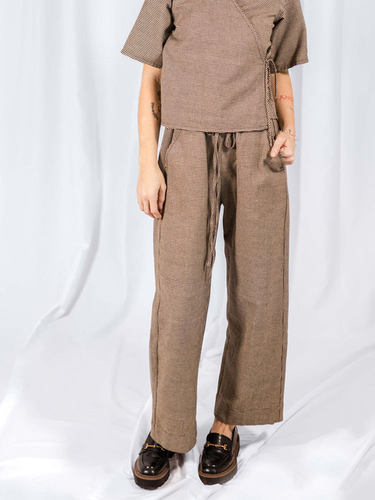 Emmy Drawstring Pant - Houndstooth - 图片 5