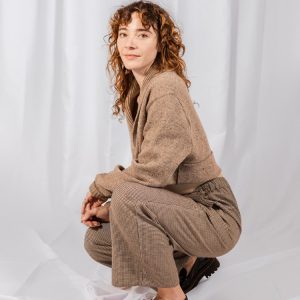 Emmy Drawstring Pant - Houndstooth - 图片 6