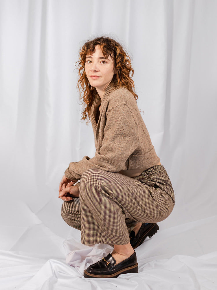 Emmy Drawstring Pant - Houndstooth - 图片 6