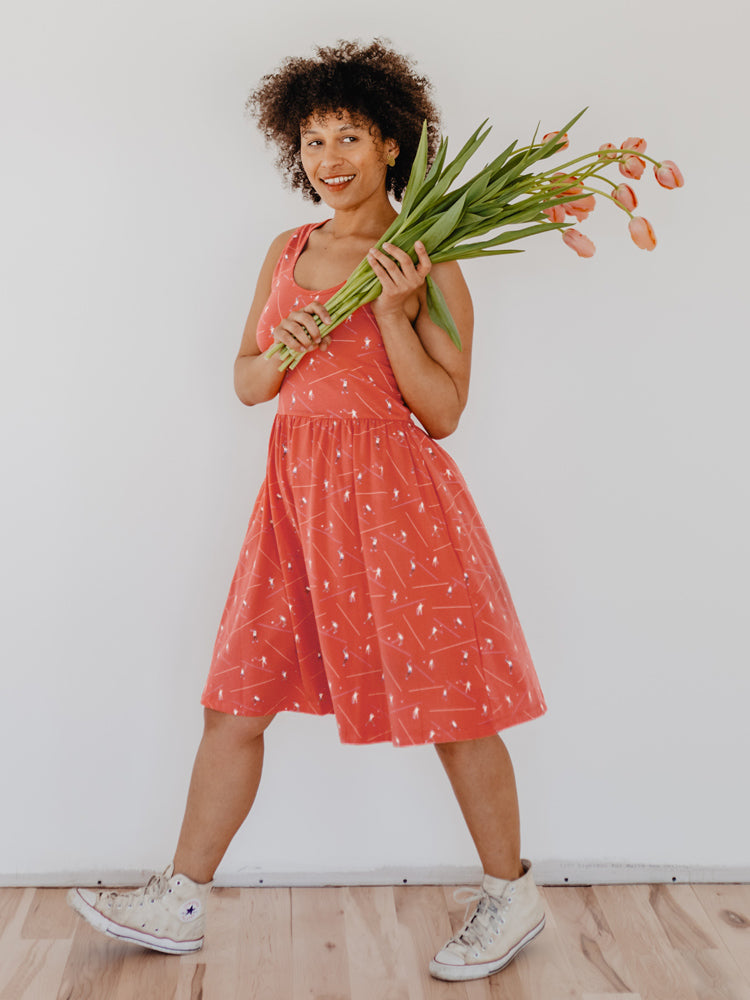 Summer Sonnet Dress - Badminton Melon - Image 2