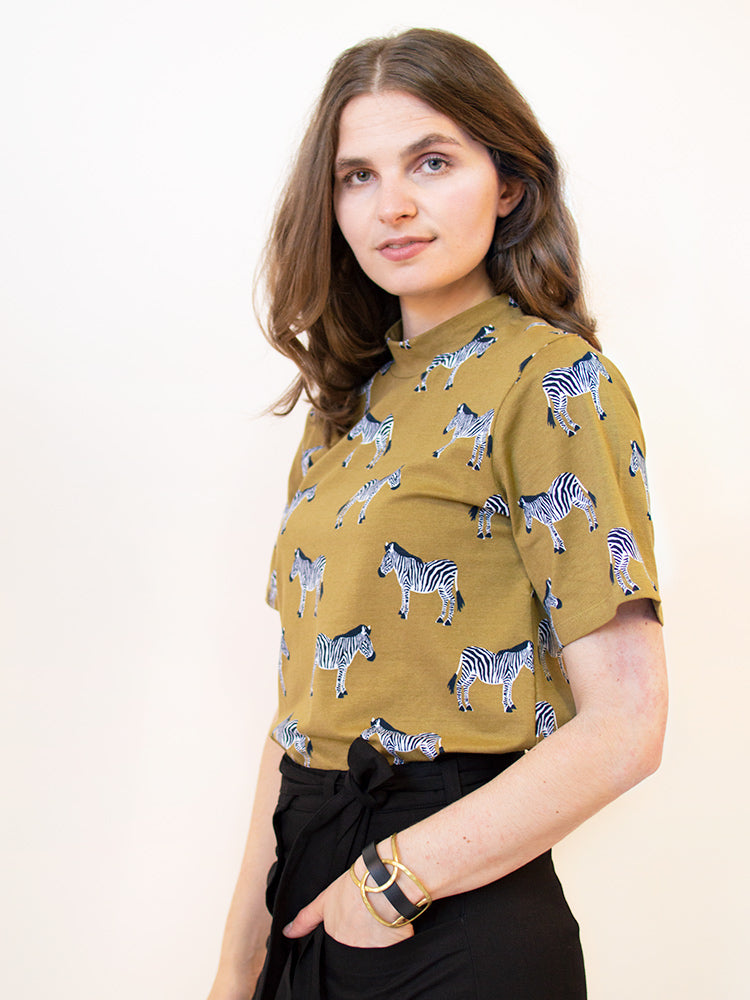 Eve Top - Zebra Green - Image 7