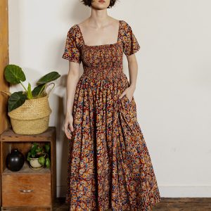 Teddy Midi Dress - Ruby Floral - Image 1