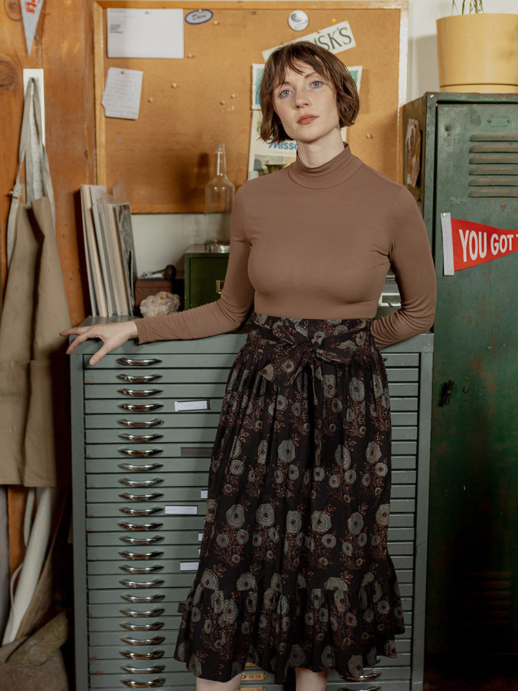 Nahla Midi Skirt - Fall Blossom - Image 1