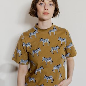 Eve Top - Zebra Green - Image 1