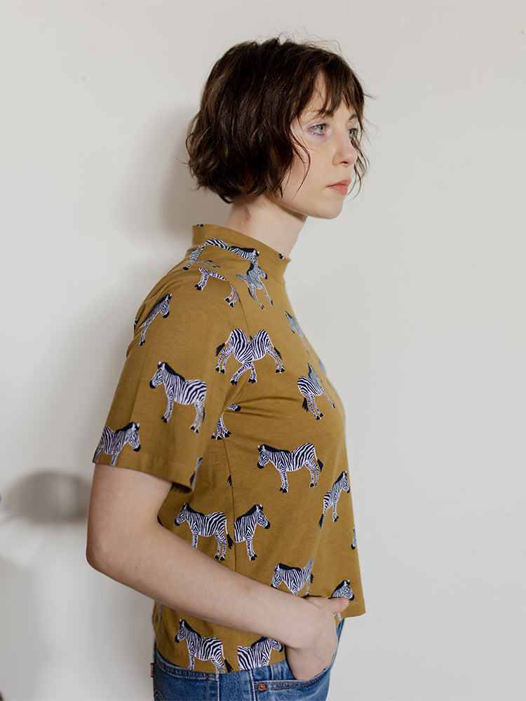 Eve Top - Zebra Green - Image 2