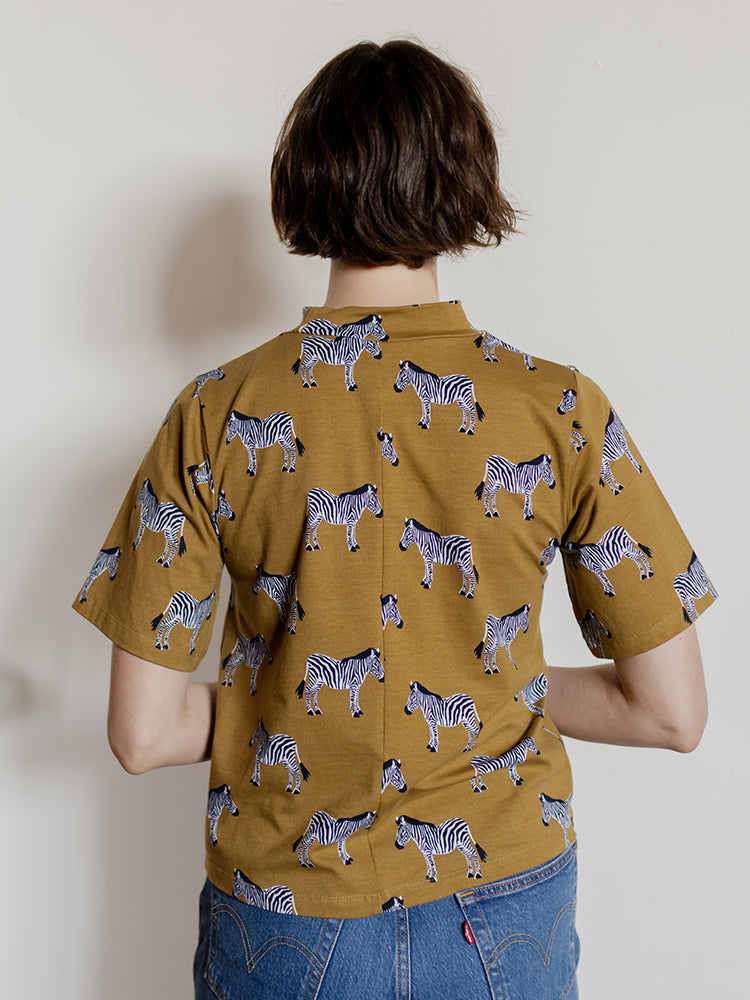 Eve Top - Zebra Green - Image 3