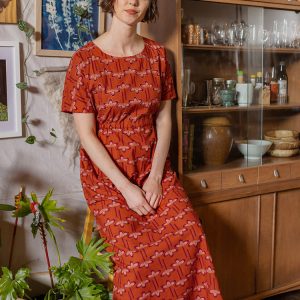 Aimee Maxi Dress - Mod Daisy Spiced Coral - Image 1