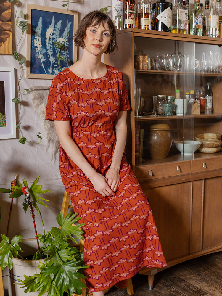 Aimee Maxi Dress - Mod Daisy Spiced Coral - Image 7