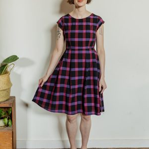 Devonshire Dress - Ultra Violet Plaid - 图片 8